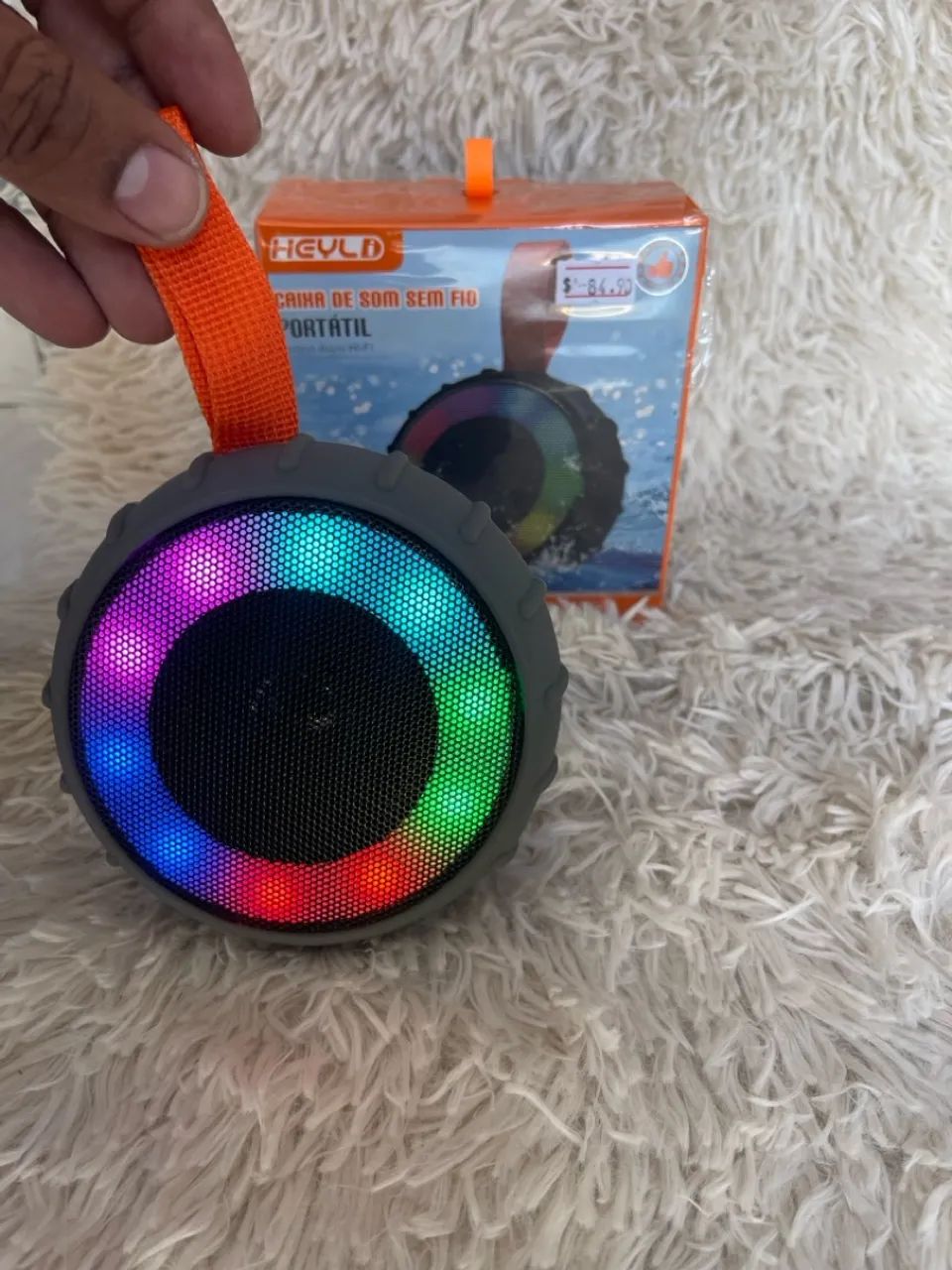 Caixa de Som Bluetooth à Prova D'água com LED - Foto 4