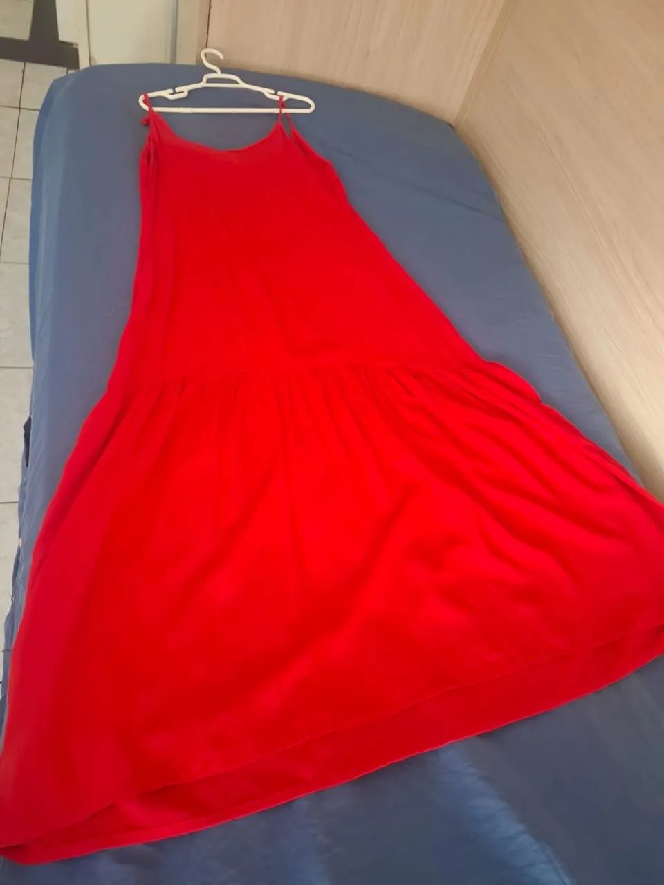 Vestido longo vermelho TOQUE DE COR