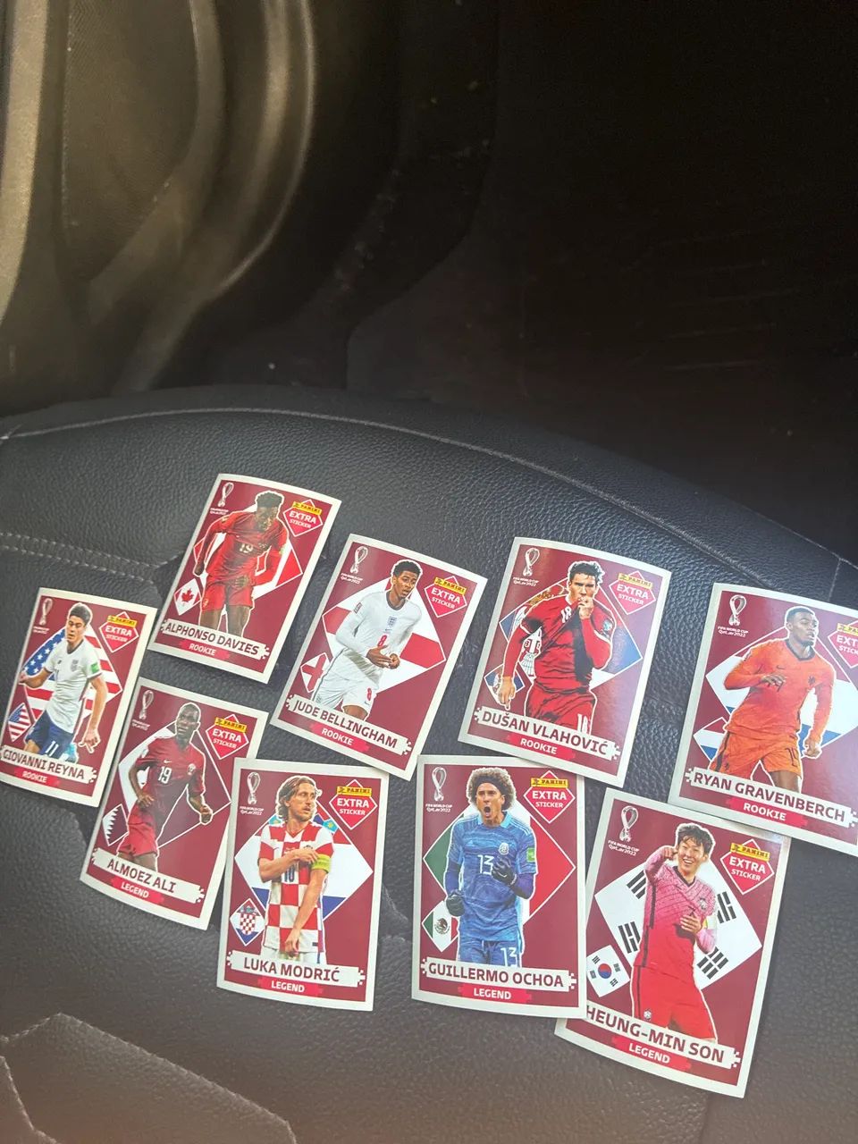 9 figurinhas legend bordo