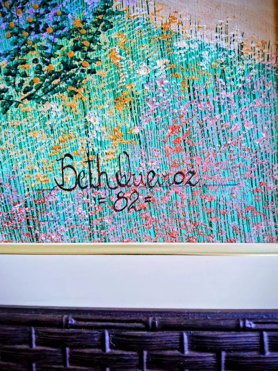 Quadro óleo sobre tela NAIF de Beth Queiroz  - Foto 4