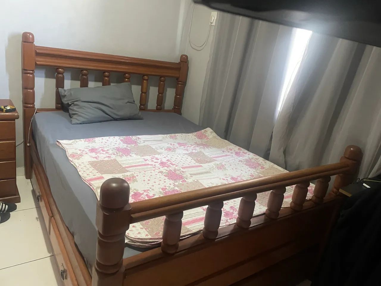 Cama casal de madeira - Foto 2