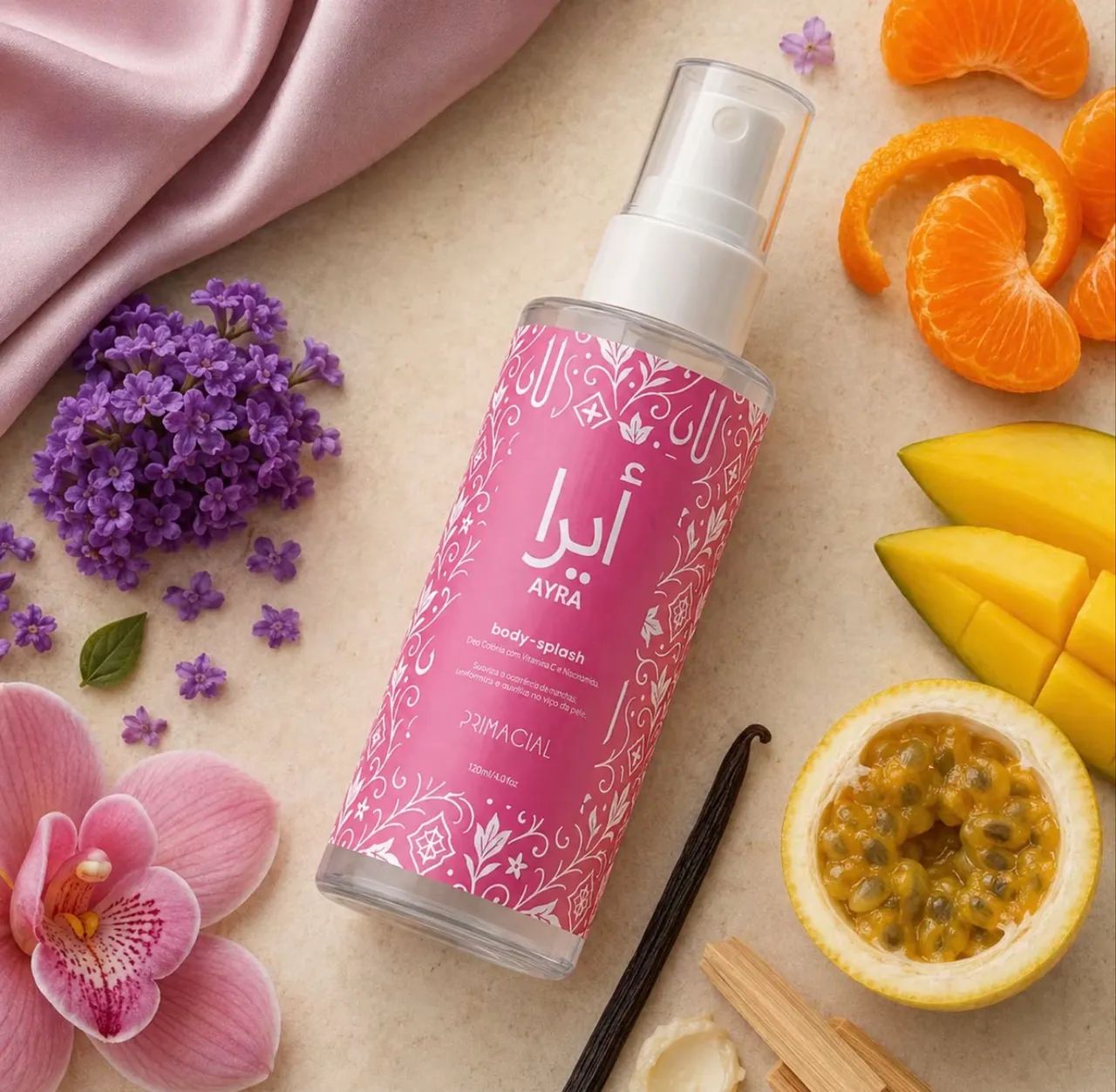 Body Splash Árabe Ayra 100ml by Primacial - Foto 3