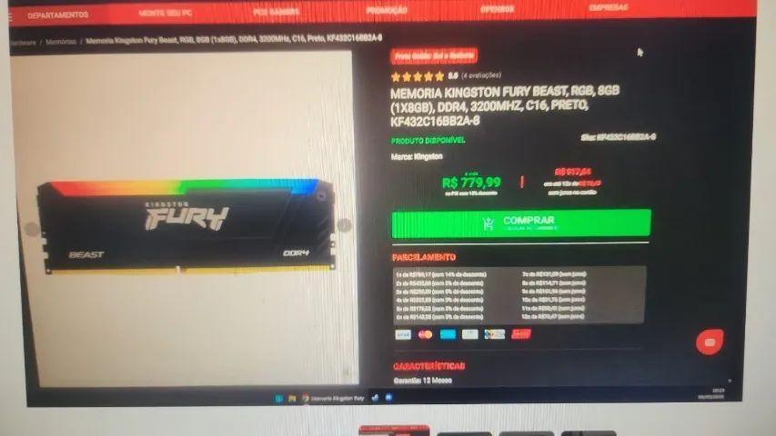 Memoria Kingston HyperX Fury RGB - Foto 4