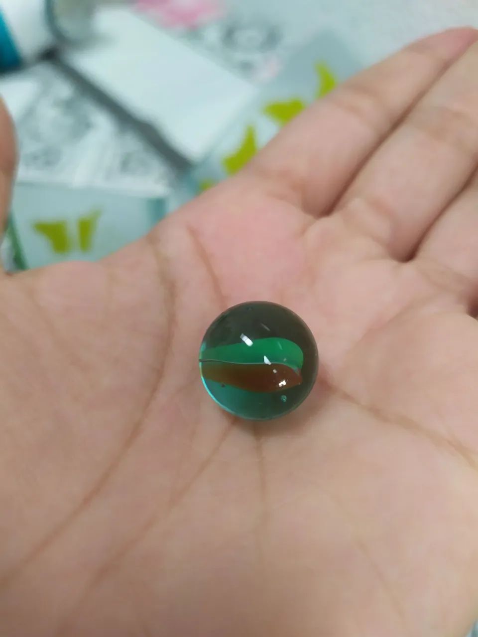 92 Bolinhas de Gude Variadas Coloridas Olho de Gato - Foto 2