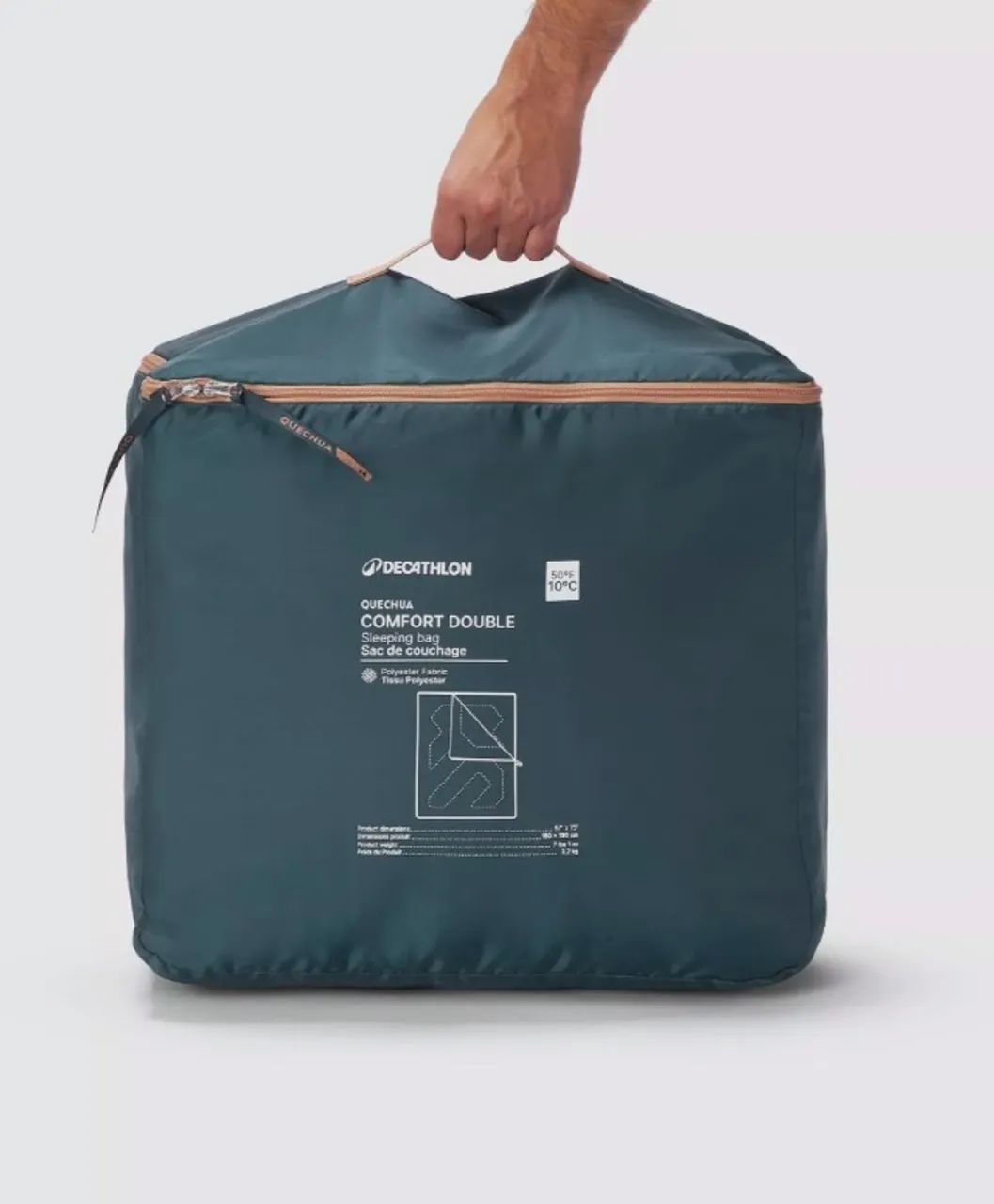 Saco de Dormir Casal Quechua-Decathlon - Foto 2