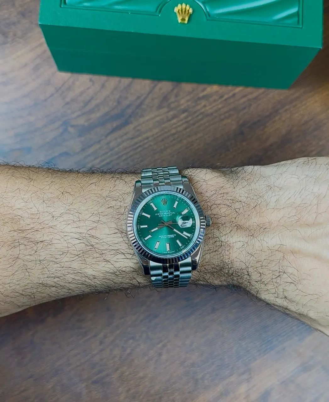 Relógio Rolex Datejust Mint Green  - Foto 4