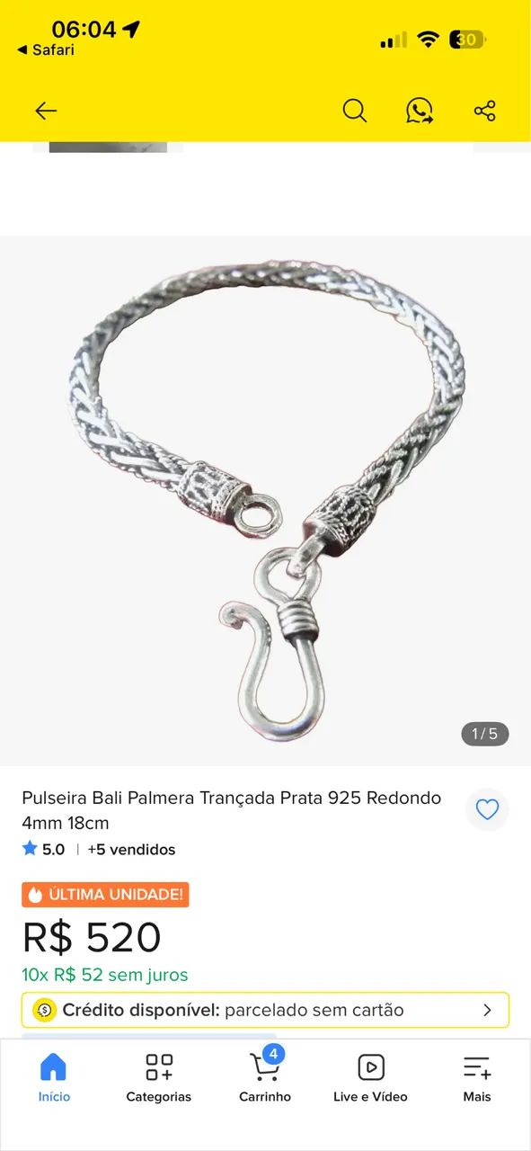 CONJUNTO CORRENTE CABEÇA DE DRAGÃO + PULSEIRA DE PRATA 950 BALI!! - Foto 2