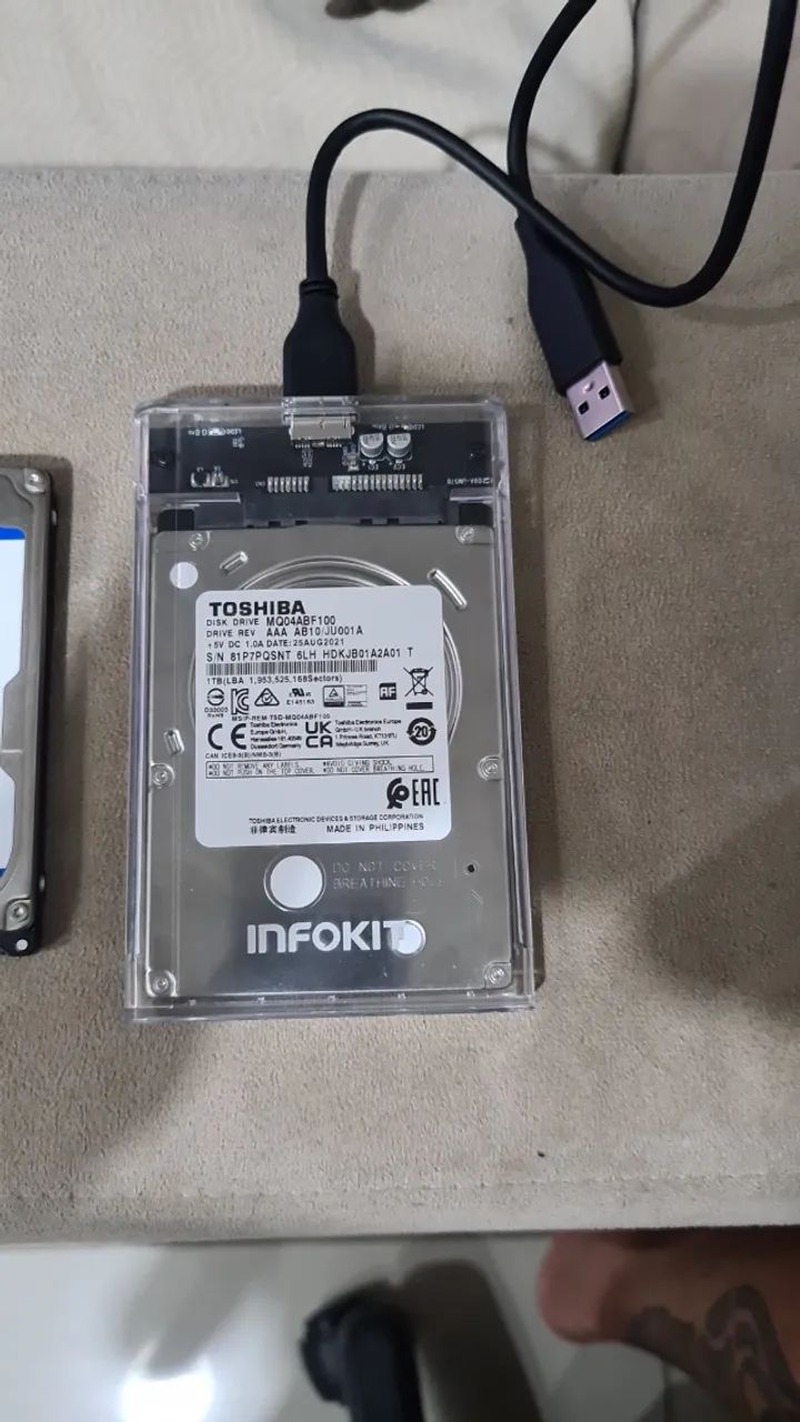 Hd de notebook, case e hd externo  - Foto 3