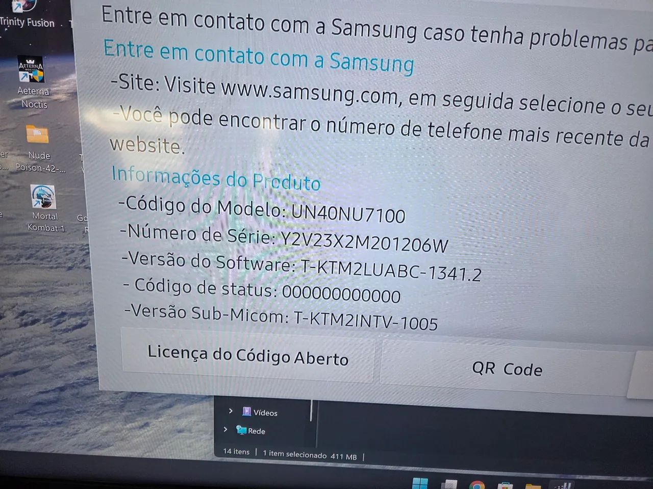 Smart TV Samsung 4k 40 polegadas 