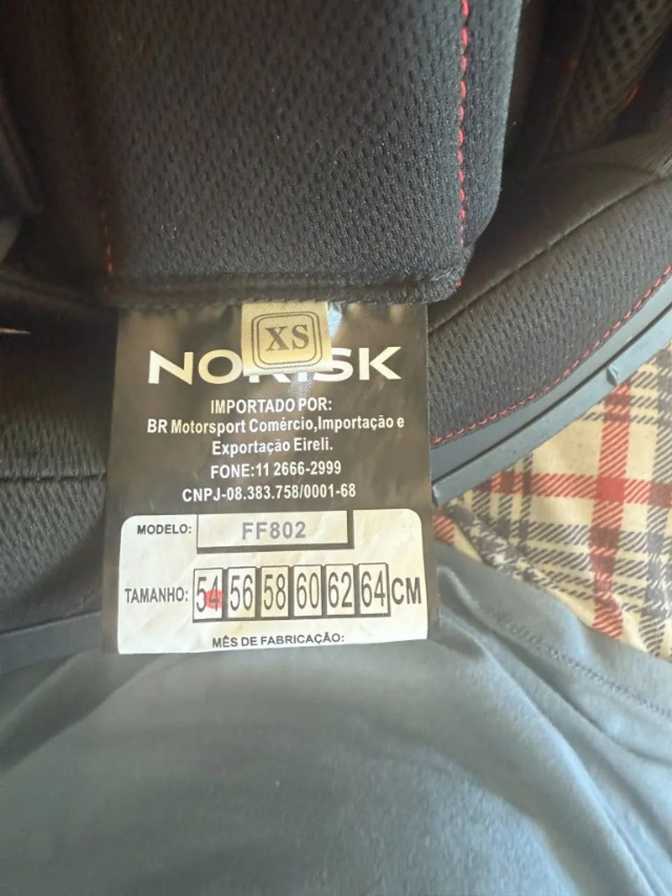 Capacete Norisk Preto Tamanho 54 - Foto 6