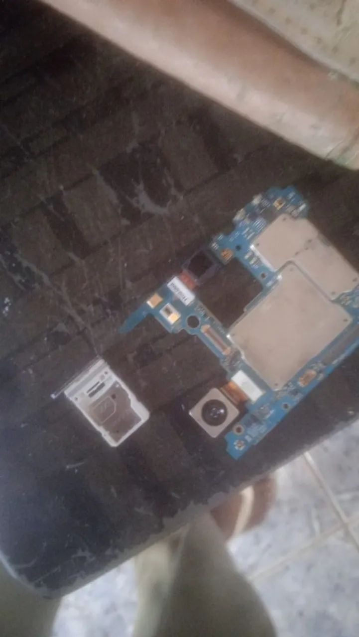 Placa mãe celular Samsung S20 FE funcionando e 01 gaveta de chip 