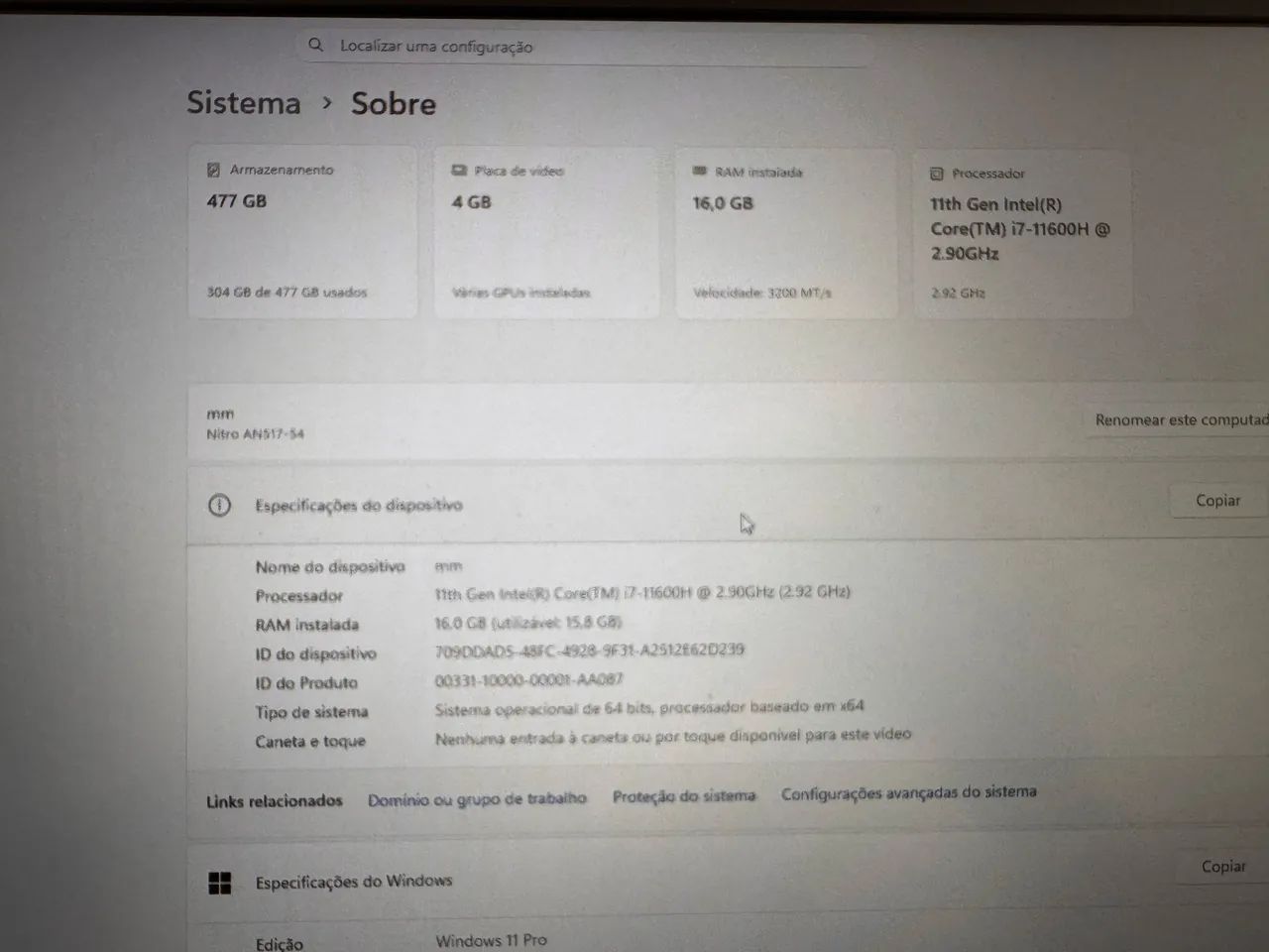 ACER NITRO V5 RTX 3050 - Foto 5