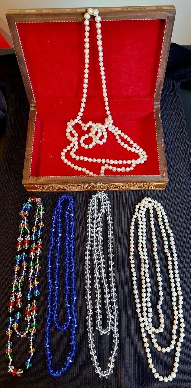 Colares  de pérolas e cristais Swarovski  - Foto 4