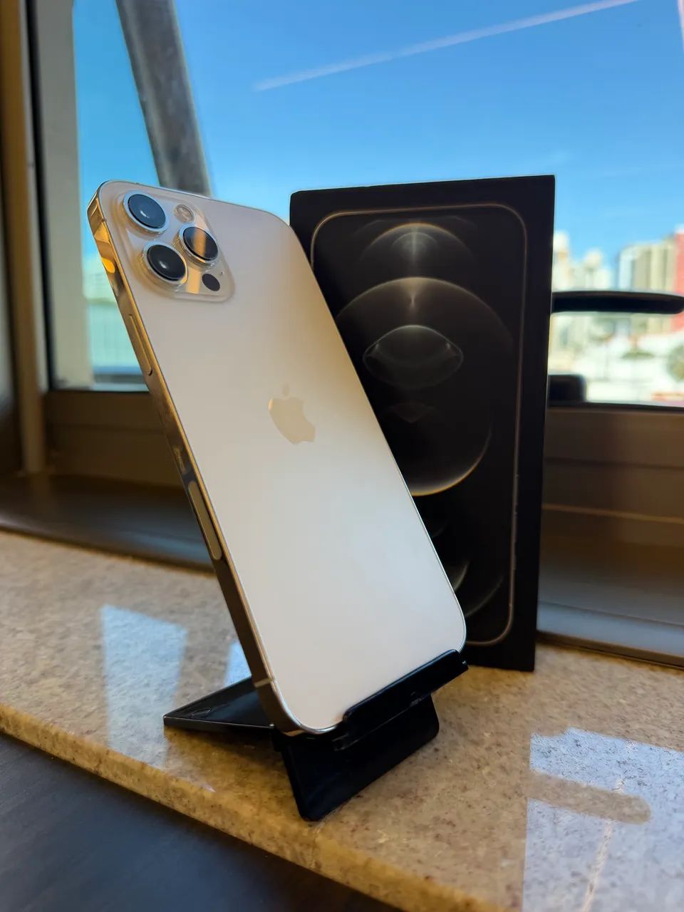 Apple iPhone 12 Pro max ゴールド 128GB iPhone 12 Pro Max 128GB Gold - SEMINOVO - LOJA FÍSICA - Celulares