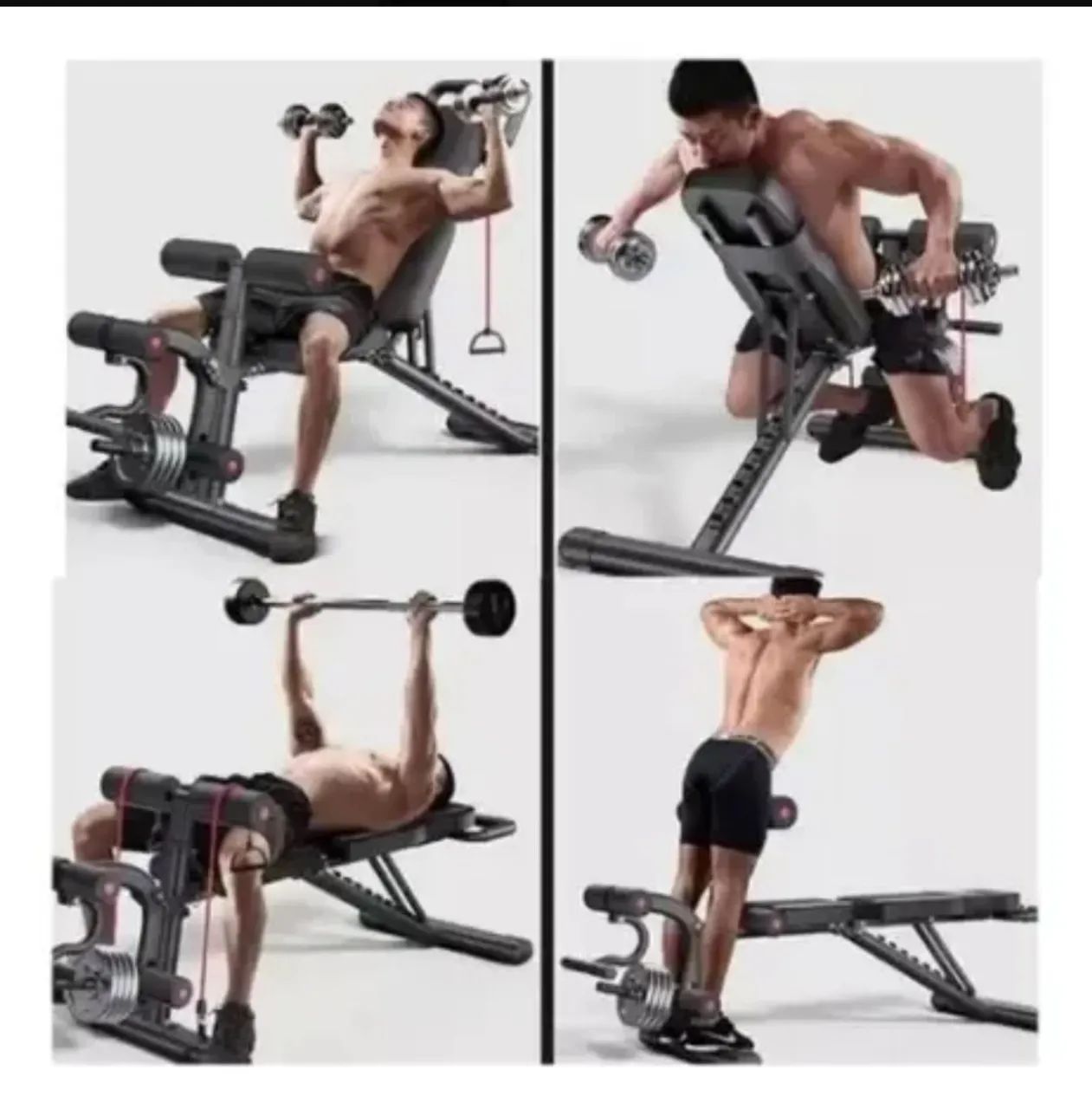 Banco de ginástica exercícios musculação multifuncional  - Foto 3