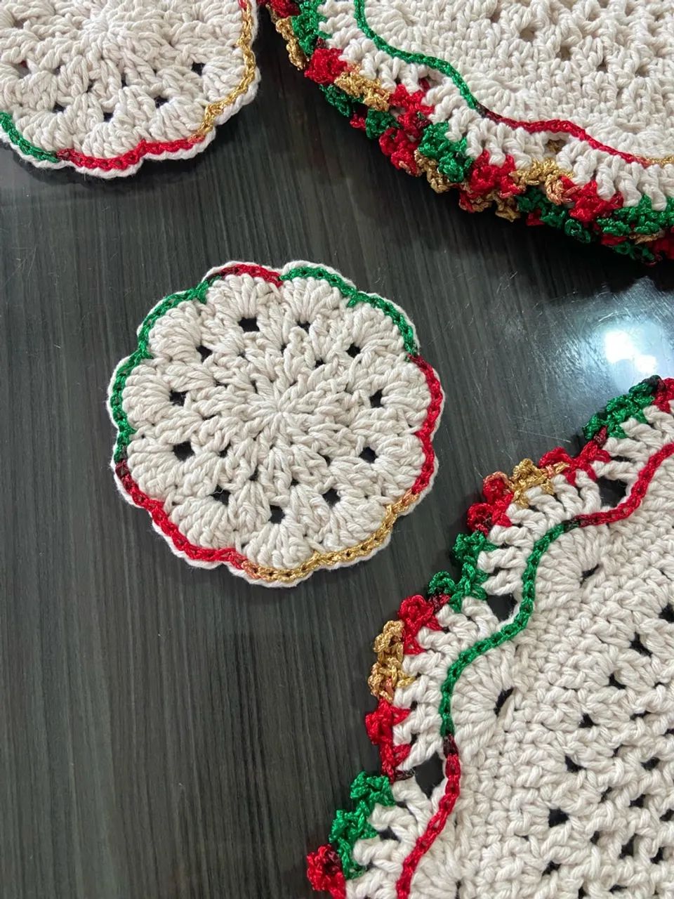 Conjunto de souplast e porta copo natalino  - Foto 3