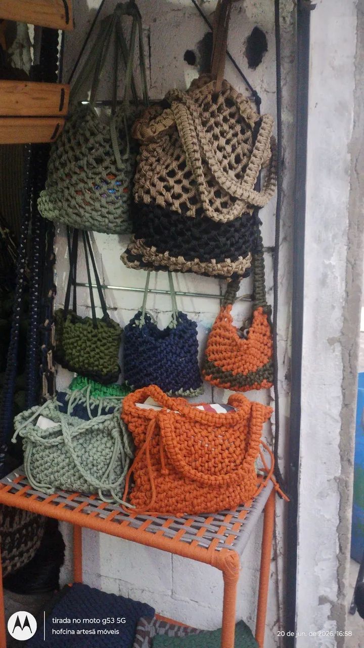 Bolsa em corda náutica  - Foto 5