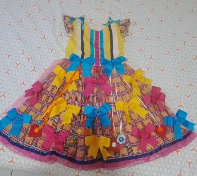 Vestido junino infantil 