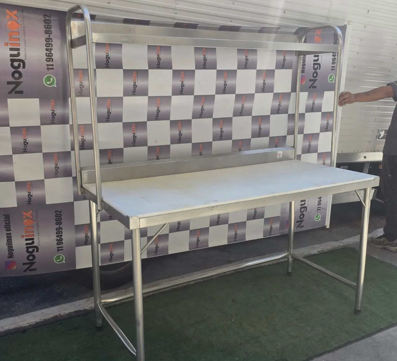 Mesa inox bancada industrial poletileno cimapi - Foto 2