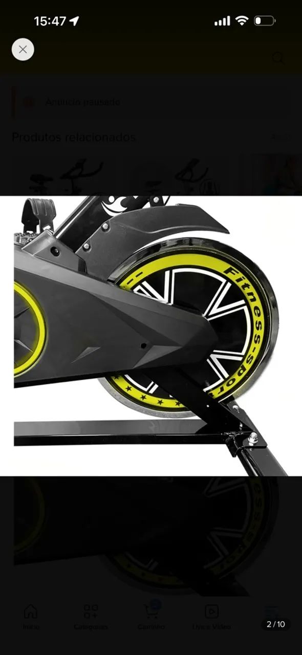 Bicicleta Spinning  - Pouquíssimo uso - Foto 4