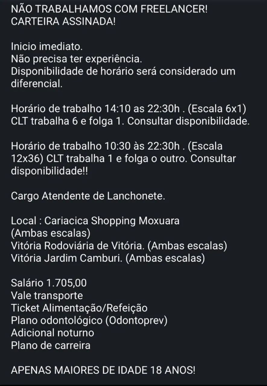 Vaga atendente - Foto 2
