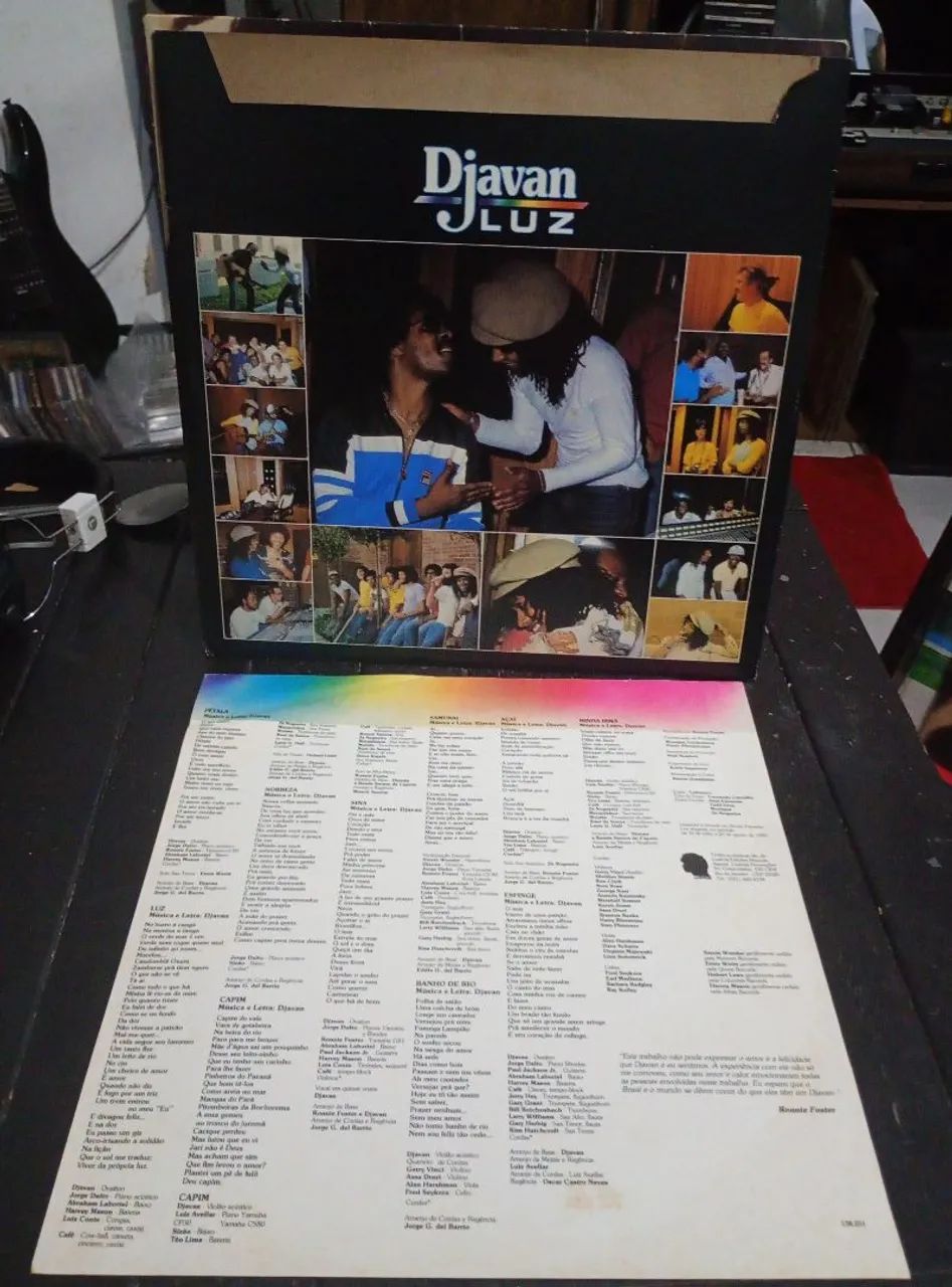 LP DJAVAN Luz 1982 Com Encartes Disco De Vinil  - Foto 3