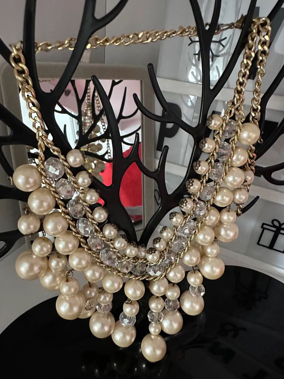 Colar de pérolas elegante festa  - Foto 5