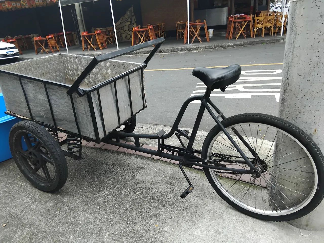 Triciclo de carga com roda de moto  - Foto 2
