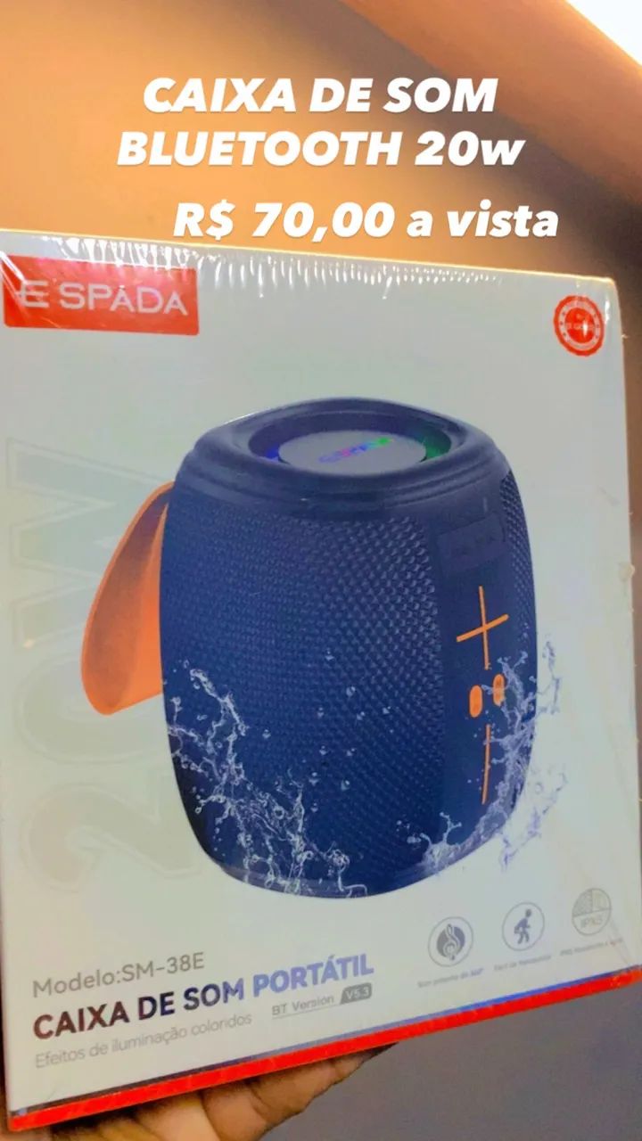 Caixa de som Bluetooth 20w