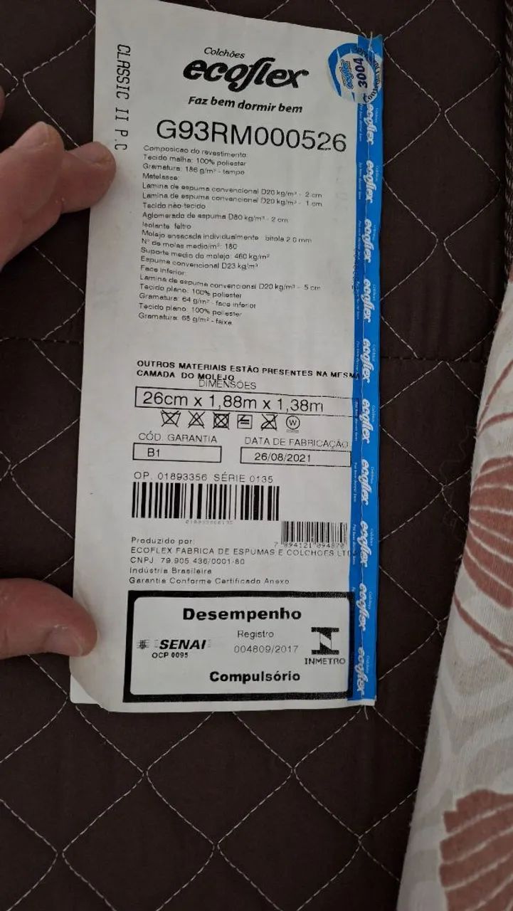 Cama casal ferro + colchão Ecoflex  - Foto 4