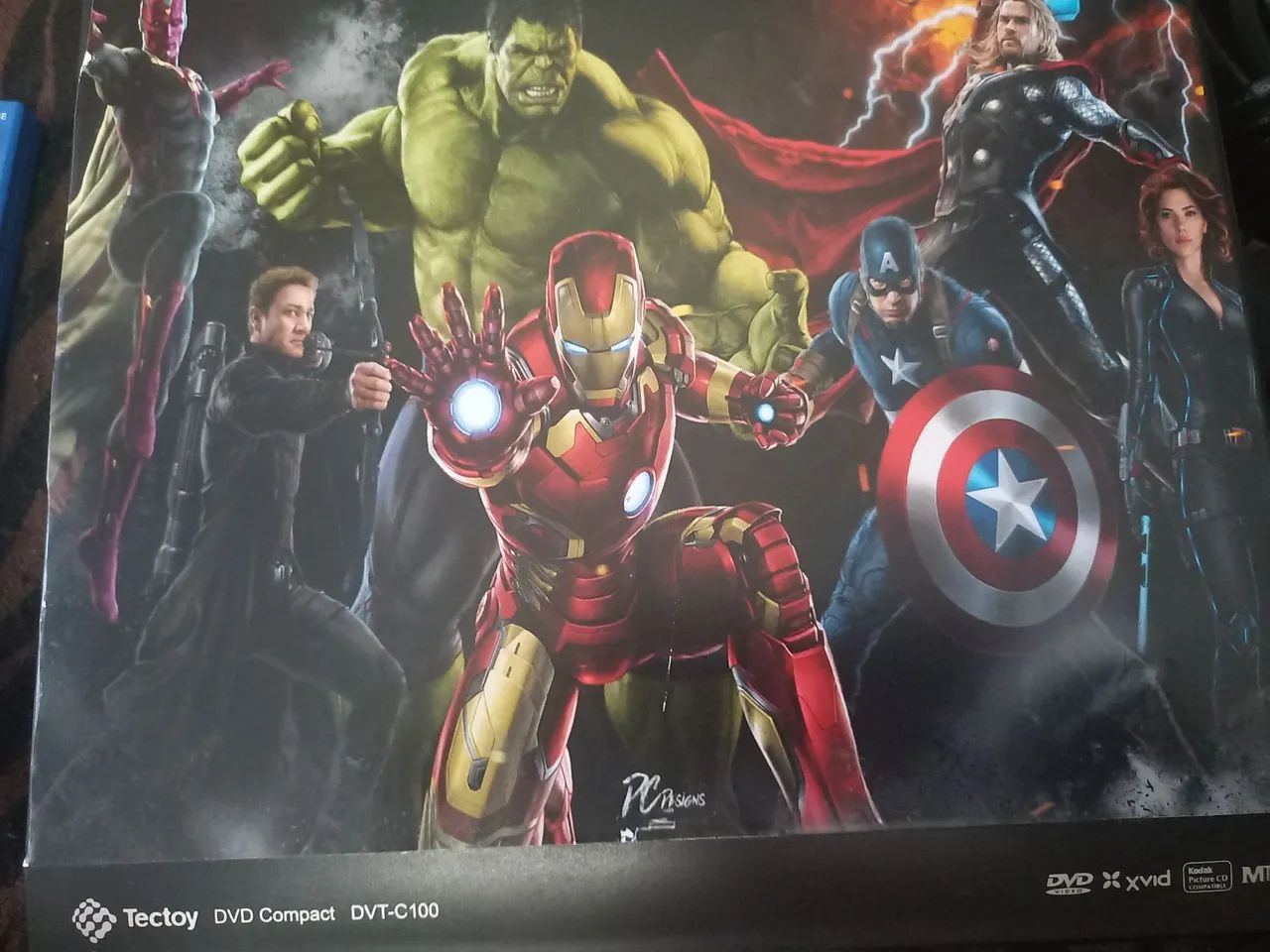 Dvd Tectoy C100 com Avengers.  Completo e conservado  - Foto 2