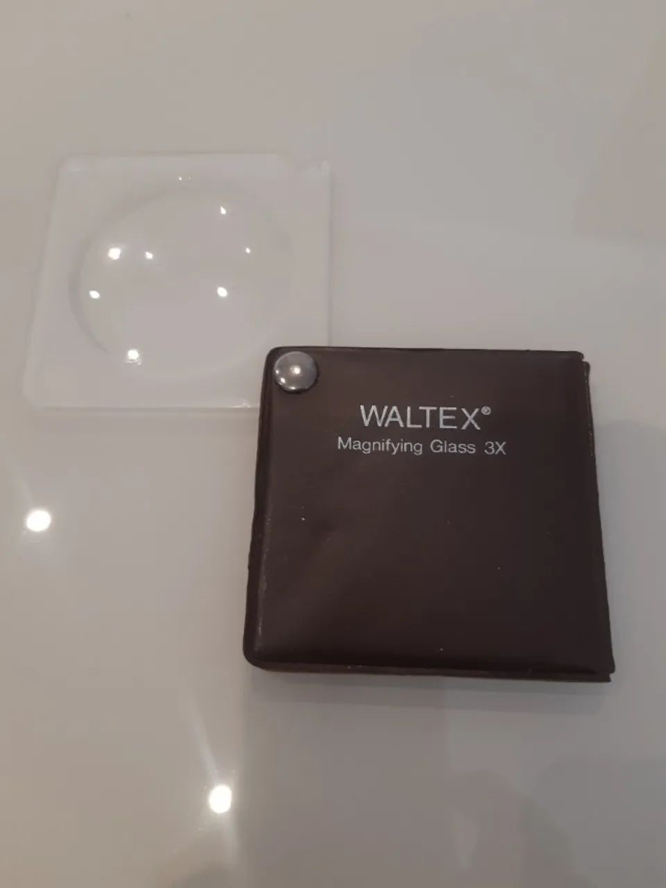 lupa de bolso com capa protetora  Waltex - Foto 3