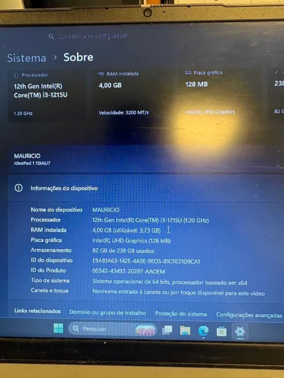 NOTEBOOK LENOVO