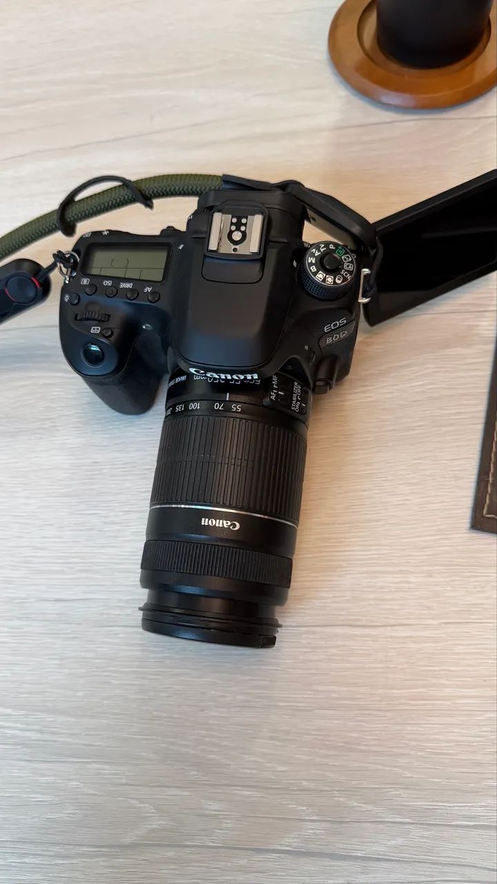 Camera EOS 80D com lente - Foto 4