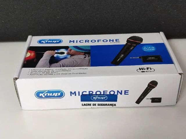 Microfone Sem Fio P10 2 em 1 Dinâmico para Karaokê - Alcance de 30 metros - Foto 6