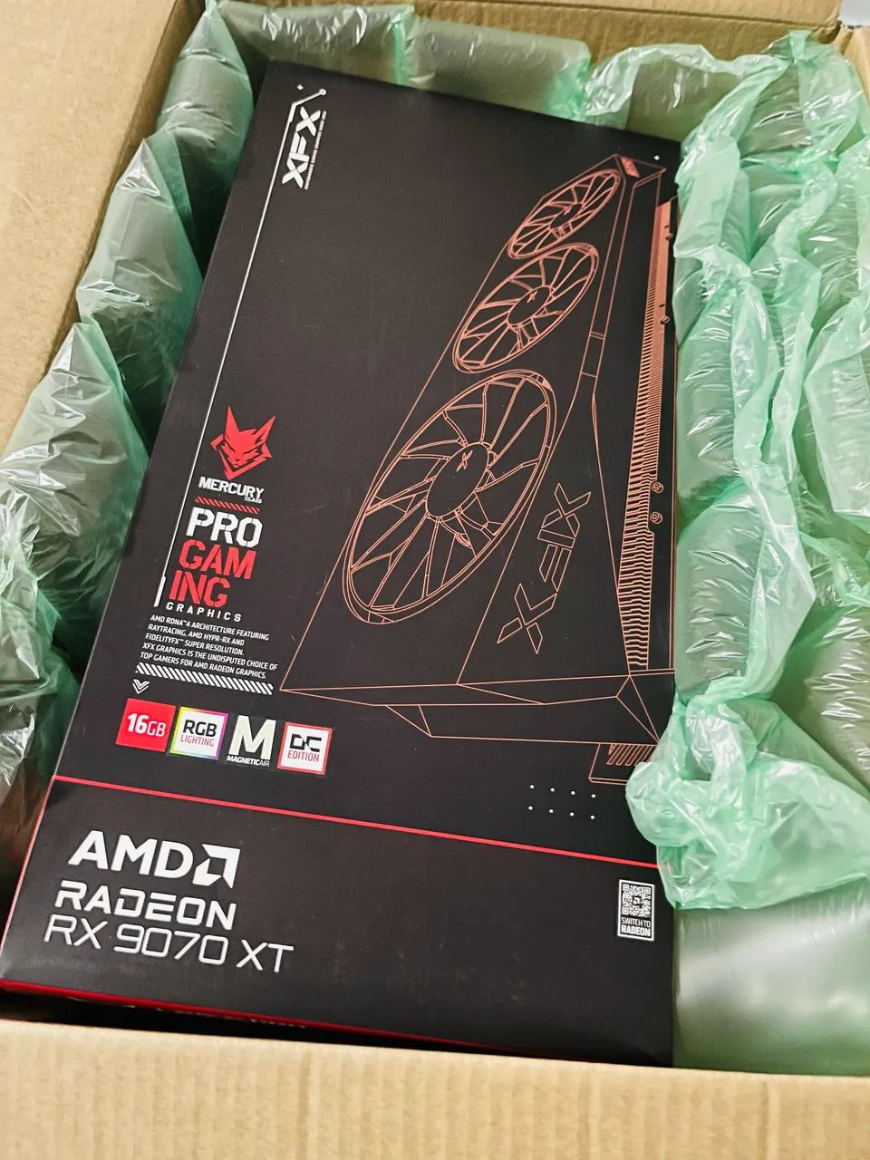 ? PLACA DE VÍDEO XFX MERCURY RX 9070 XT 16GB! ? - Foto 2