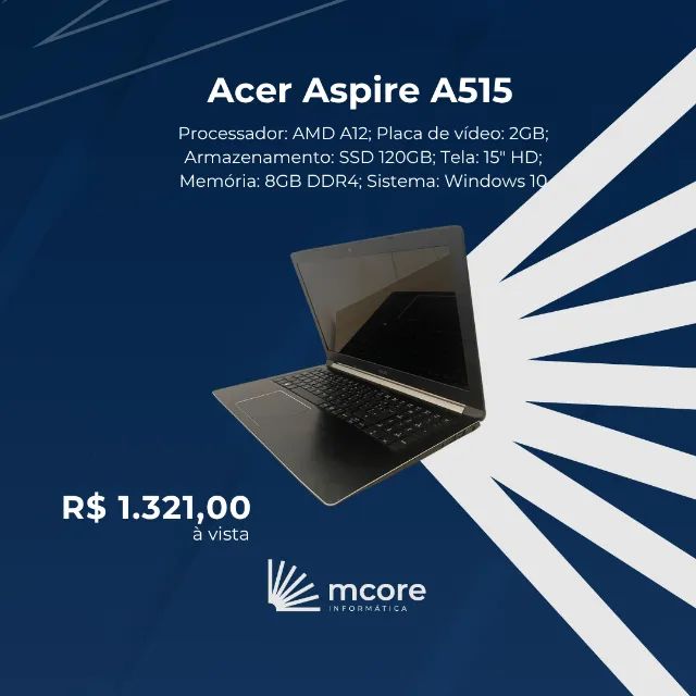 Acer Aspire A515 AMD A12