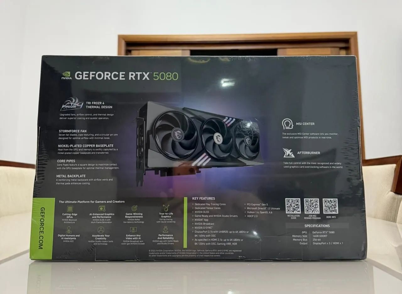 RTX 5080 - MSI GAMING TRIO (Lacrada) - Foto 4
