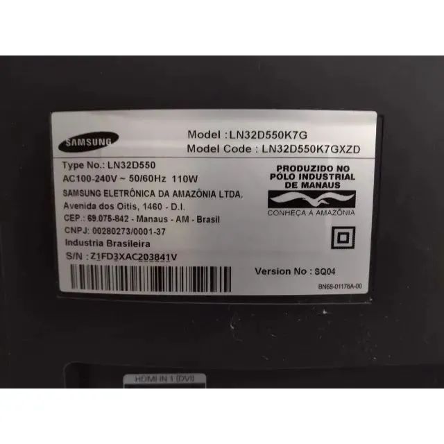 Placa principal Tv Smsung 32 Mod: Ln32d550k7g Usada - Foto 3