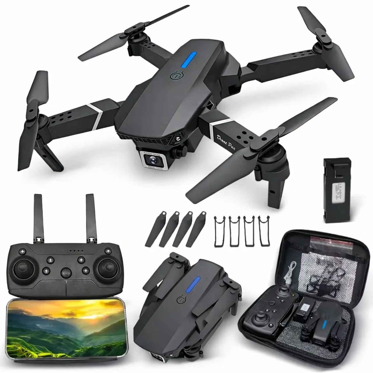 Drone E99 PRO CÂMERA 4K - Foto 2
