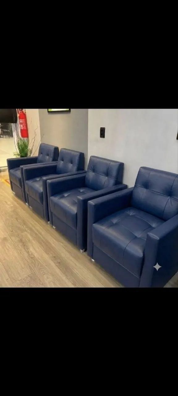 Poltronas em top couro  RS 390 ,00 unidade contato( 98  *) - Foto 3