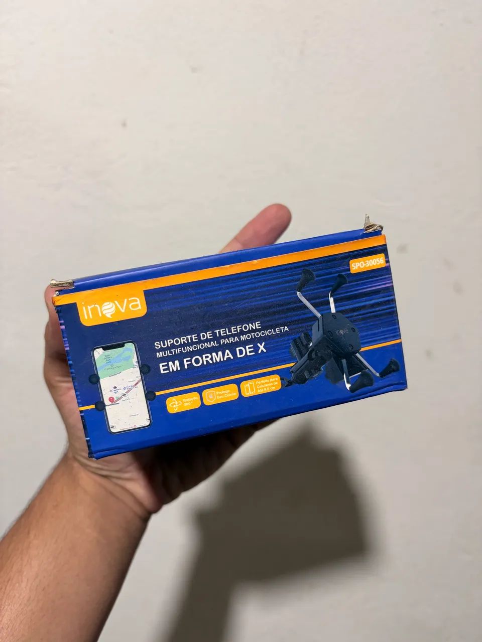 Suporte para moto com carregador 
