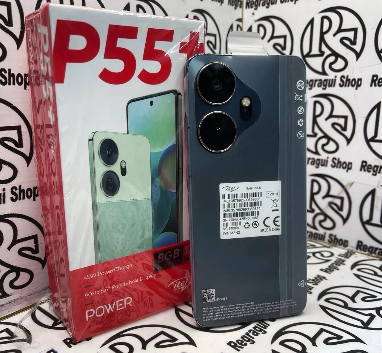 Itel P55 128/04-Preto Entregamos Grátis Rápido 