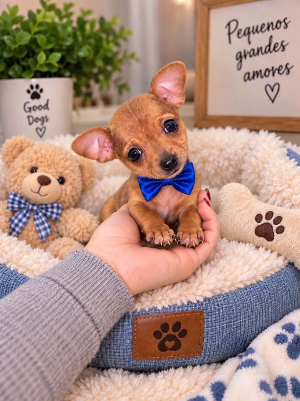 Pinscher fêmea e macho 