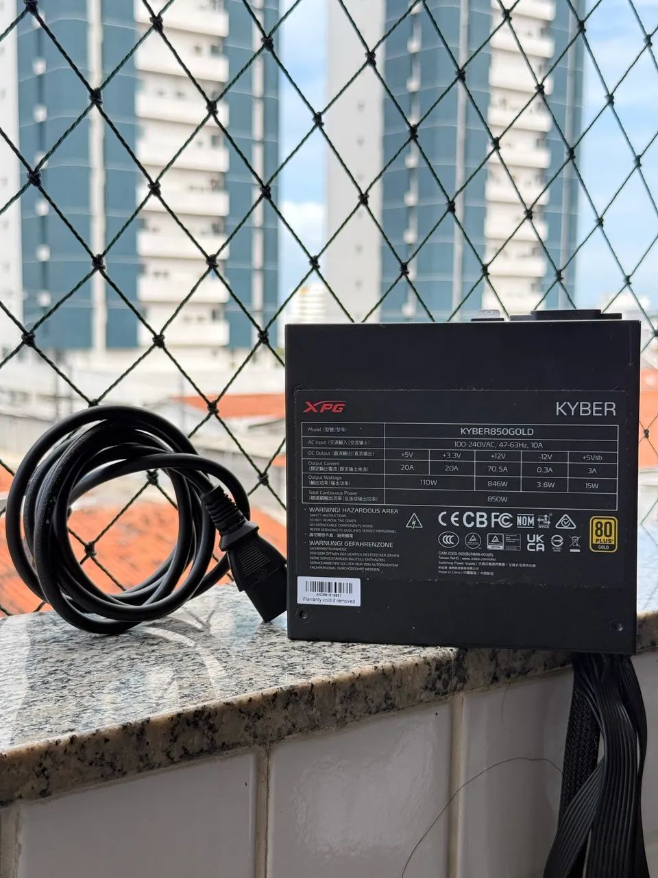 Fonte 850W 80 Plus Gold XPG