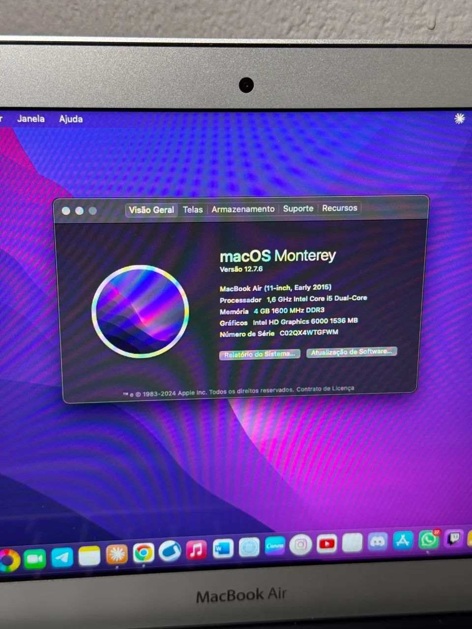 Vendo ou troco por iPhone (notebook MacBook Air ) - Foto 2