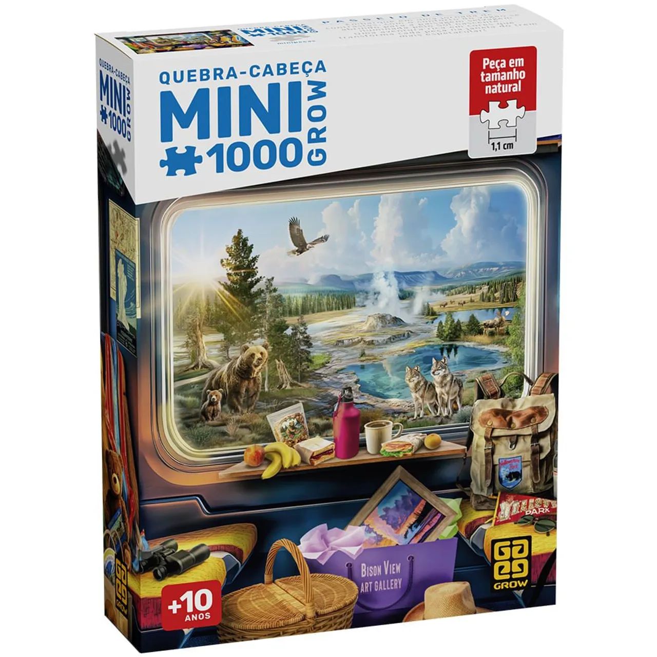Quebra cabeça mini Grow Passeio de Trem 