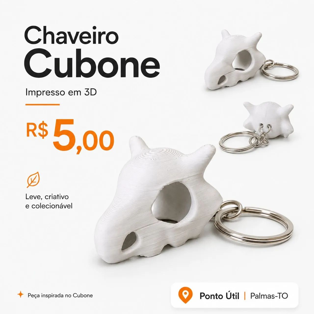 Chaveiro Pokémon Cubone