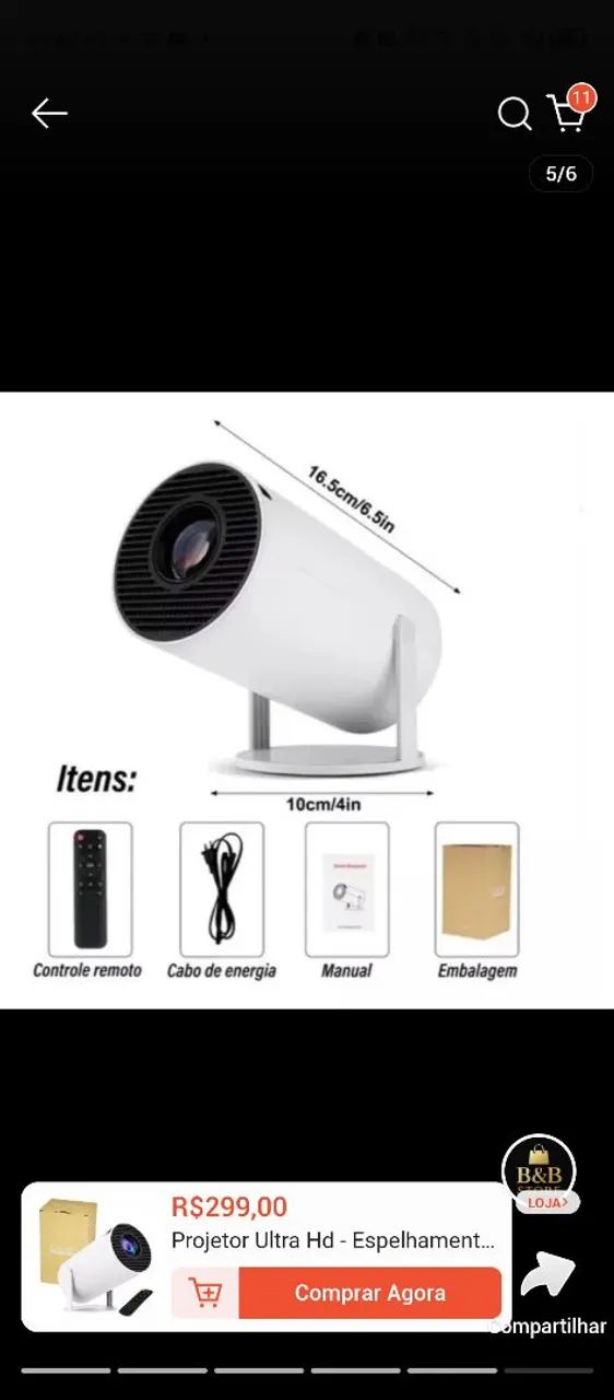 Projetor 4k hd 150 polegadas  - Foto 3