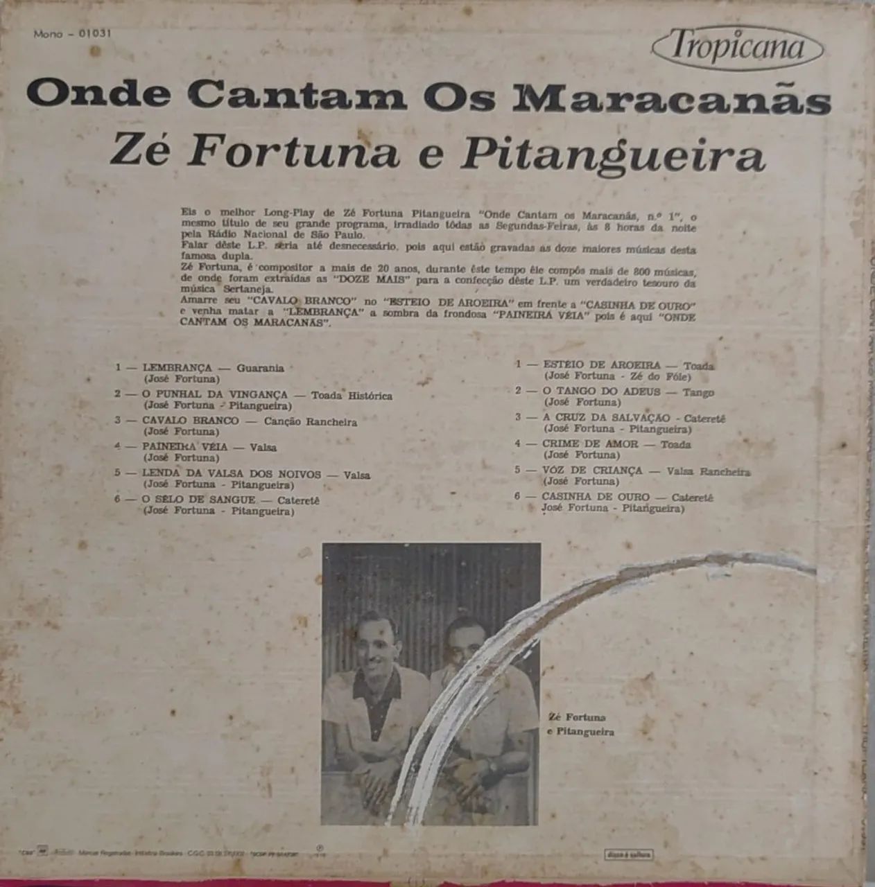 Disco de Vinil Zé Fortuna e Pitangueira - Foto 2